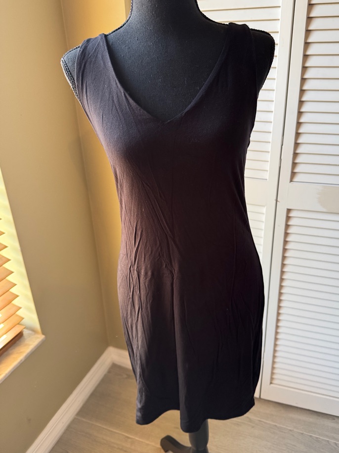 Sleek Sleeveless V-Neck Little Black Dress